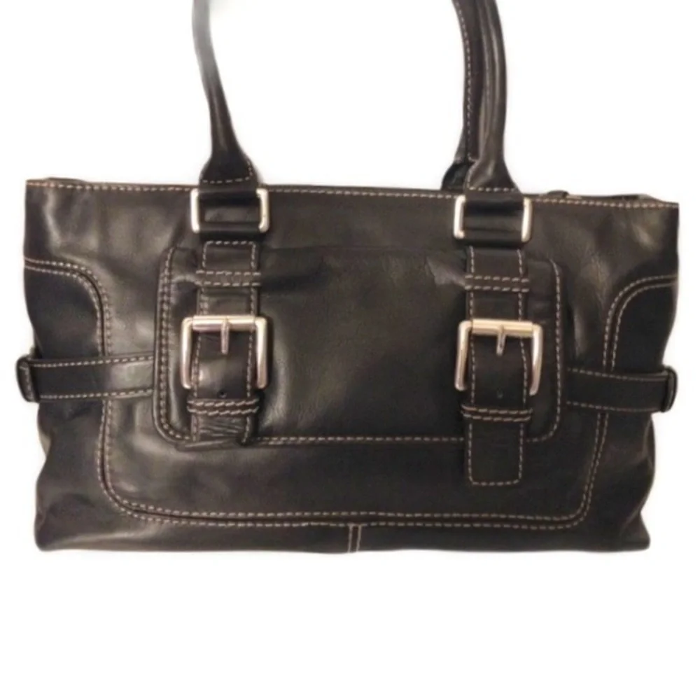Michael Kors black Leather vintage purse bag